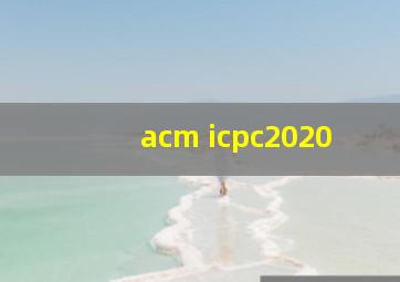 acm icpc2020